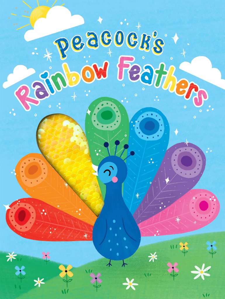 Book cover for Peacocks Rainbow Feathers
